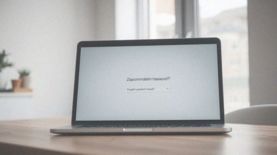 Jak zresetować hasło w przypadku jego zapomnienia?