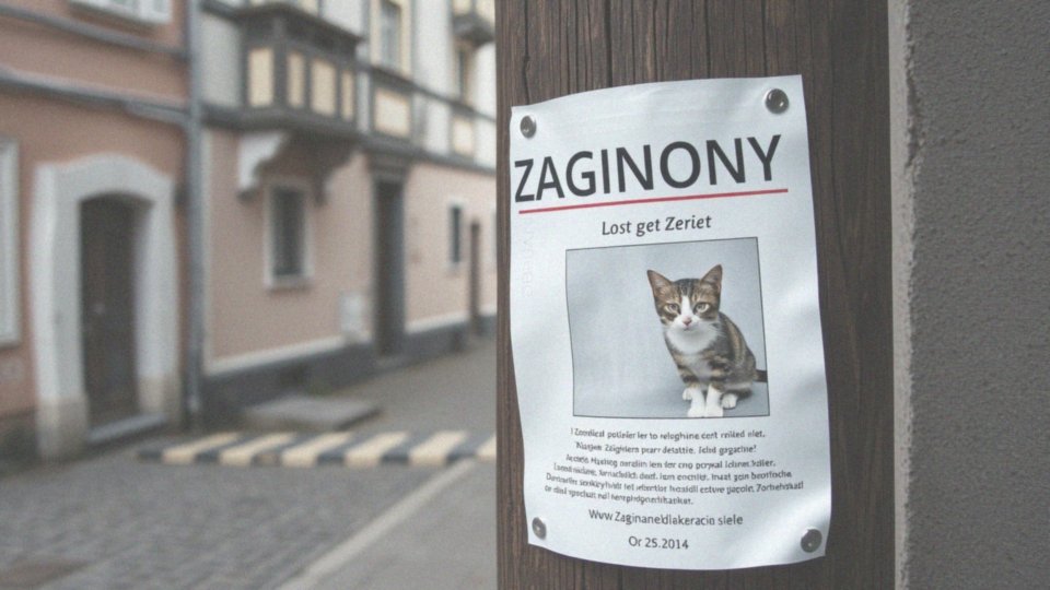 Jak napisać ogłoszenie o zaginięciu kota?